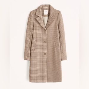 BRAND NEW (with tags!) Abercrombie Wool-Blend Dad Coat